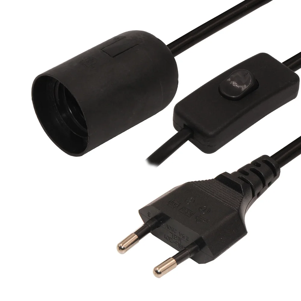 Оптовая продажа H03vvh2-f 2*0 75 1 8 м ЕС 2-контактный шнур питания лампы соли с 303/304 вкл/выкл переключатель