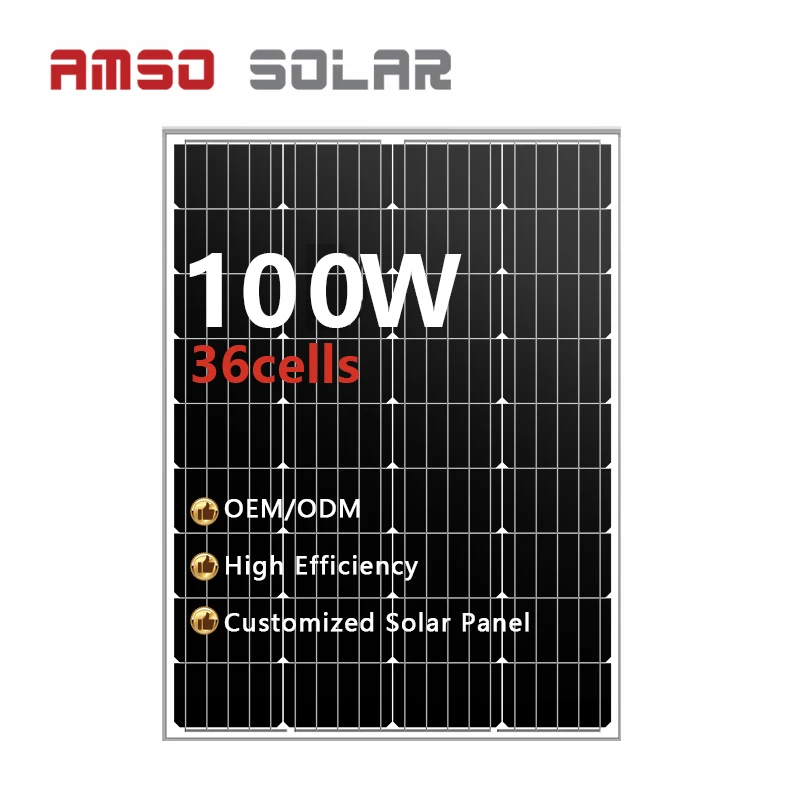 Good price 100W solar panels 100W pv panel is 100W small solar panel for small solar system