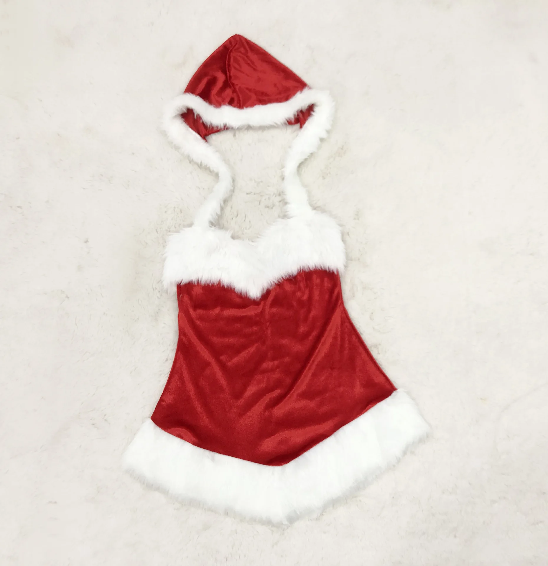 Christmas Clothing Red Dress DS Bar Christmas Clothes Tube Top Short Skirt Sexy Game Uniform Temptation