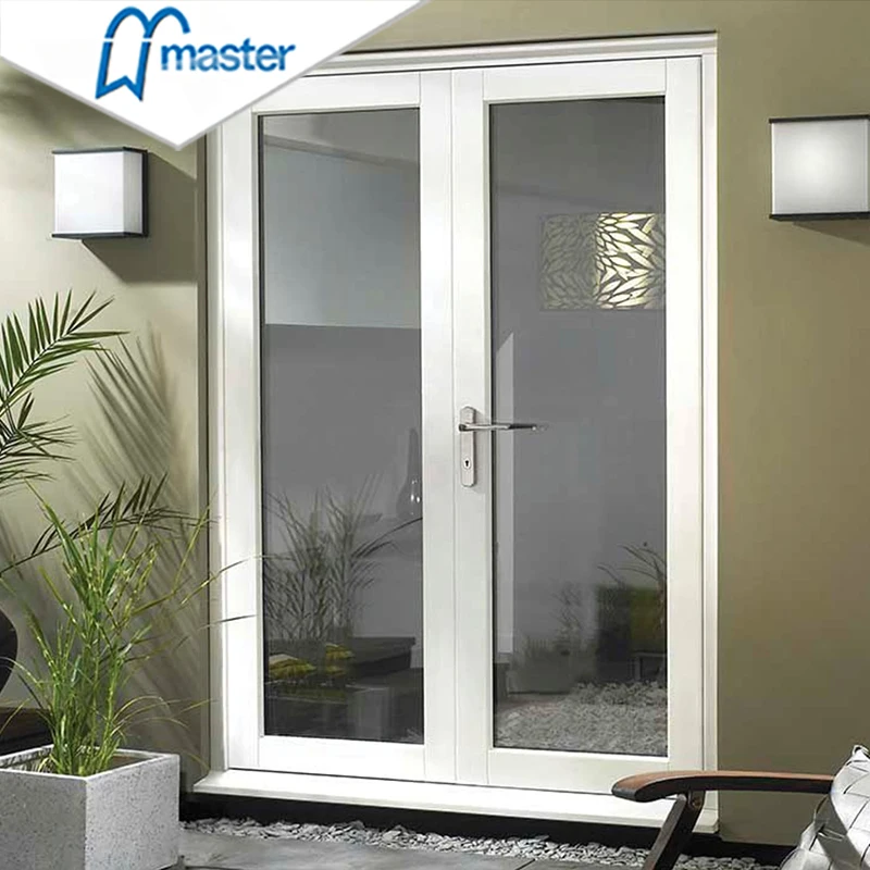 Factory Direct Sale High Quality Aluminum Exterior Double Glazed Glass Casement Entry Door Swing French Door