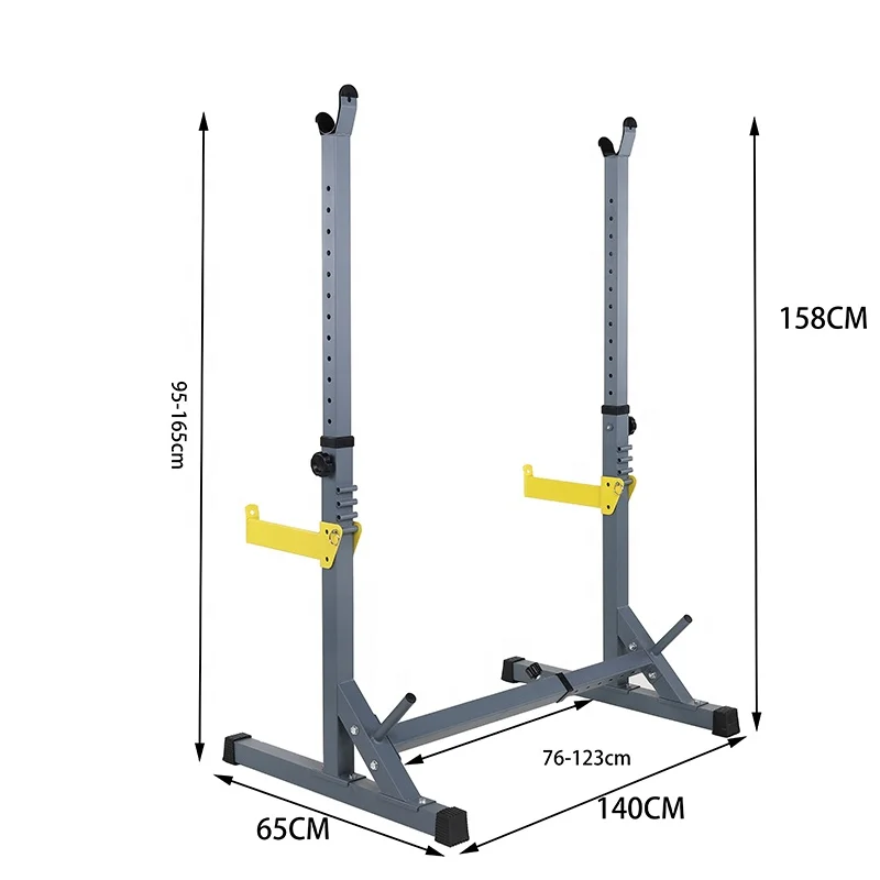 RBT Professional Strength Training Bottom Sturdy Foldable Squat Rack