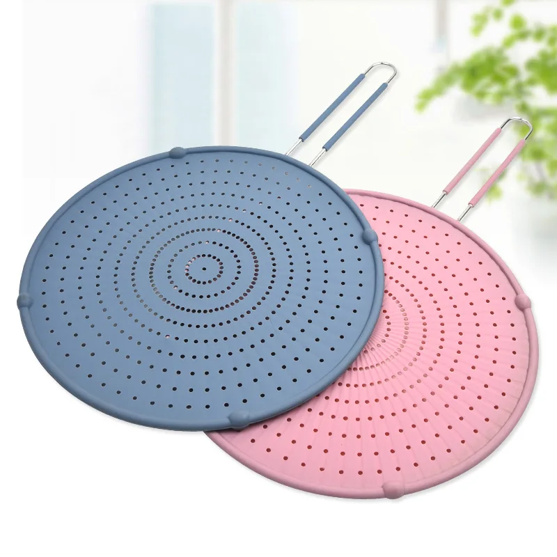 Kitchen oil proof frying stainless steel 304 oil proof mesh vegetable silicone drain  Water filter screen