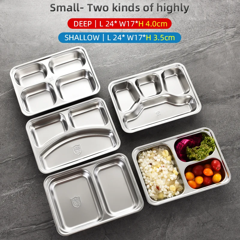 Yuedisi Wholesale 5 Compartment Tray Divided Fast Food Tray Dinner Plate With Lid For Restaurant Hotel