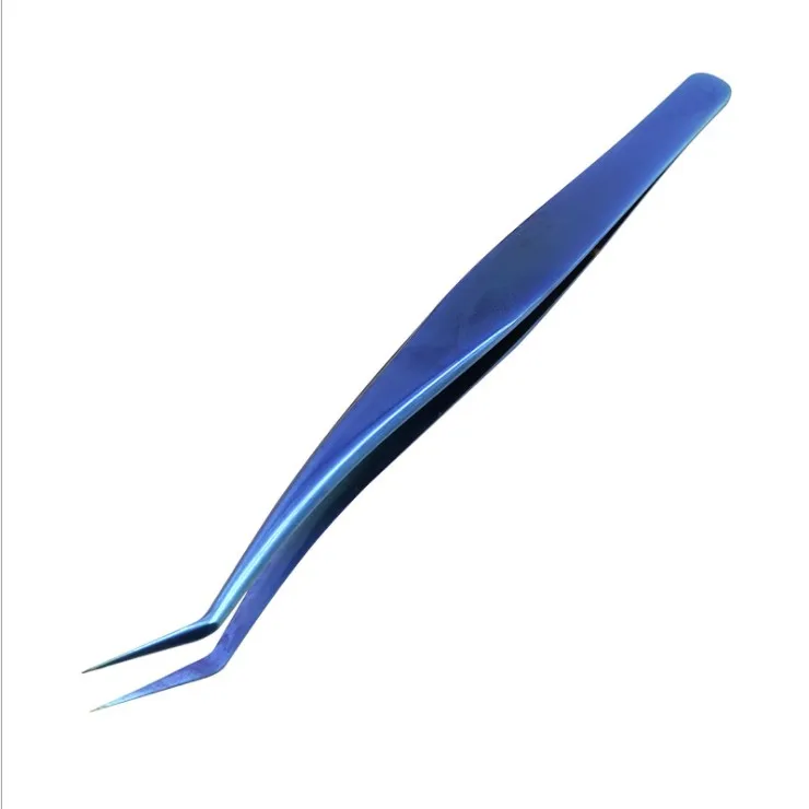 
Eyelash extension tweezers case private label volume tweezers russian rainbow 