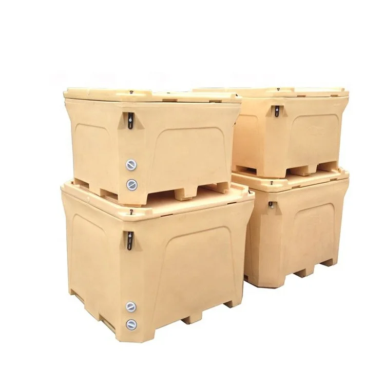 Custom 400L 600 L800L 1000L large Rotomolding Cooler Box for outdoor sea fishing