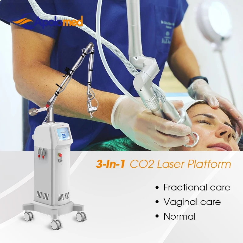 APOLOMED medical dermatology derma co2 laser fractional medical equipment cosmetic surgery machine