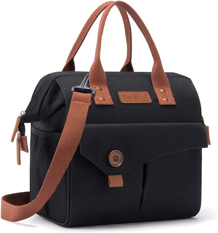 Custom cooler bag Durable Insulated Lunch Bag with adjustable Shoulder Strap for women Work Picnic Hiking