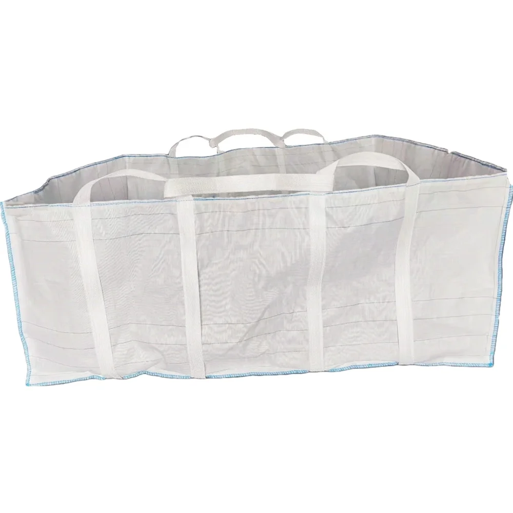 PP woven flexible fabric bulk big bag  construction waste collection skip bag tonne bag is ideal for transporting waste