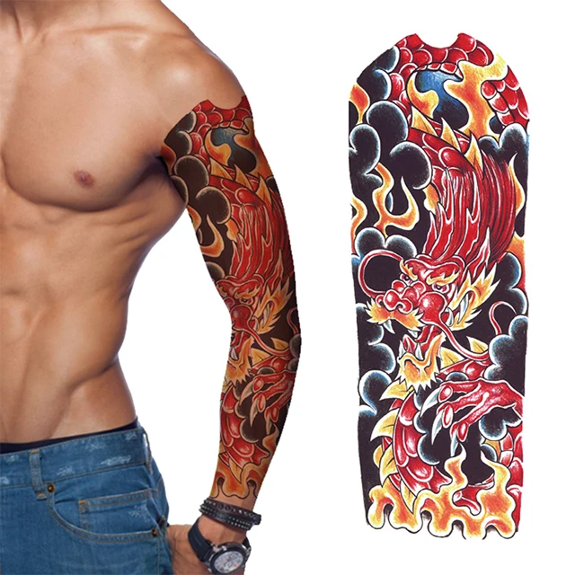 Wholesale Temporary Tattoo Factory Cool Men Women Waterproof Temporary Tatoo Sticker Full Arm