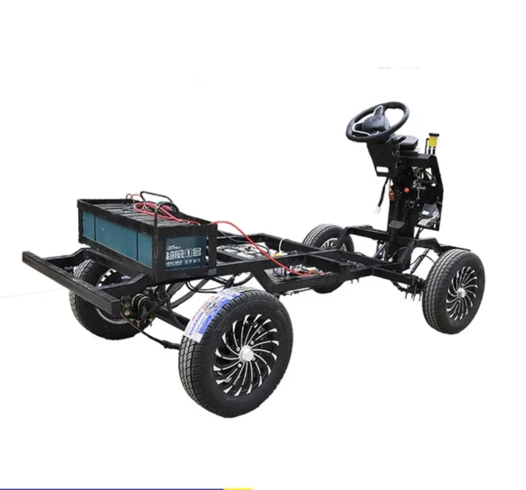 Electric car frame , old vehicle convert to electric ,  motor, controller, rear axle , battery, McPherson suspension