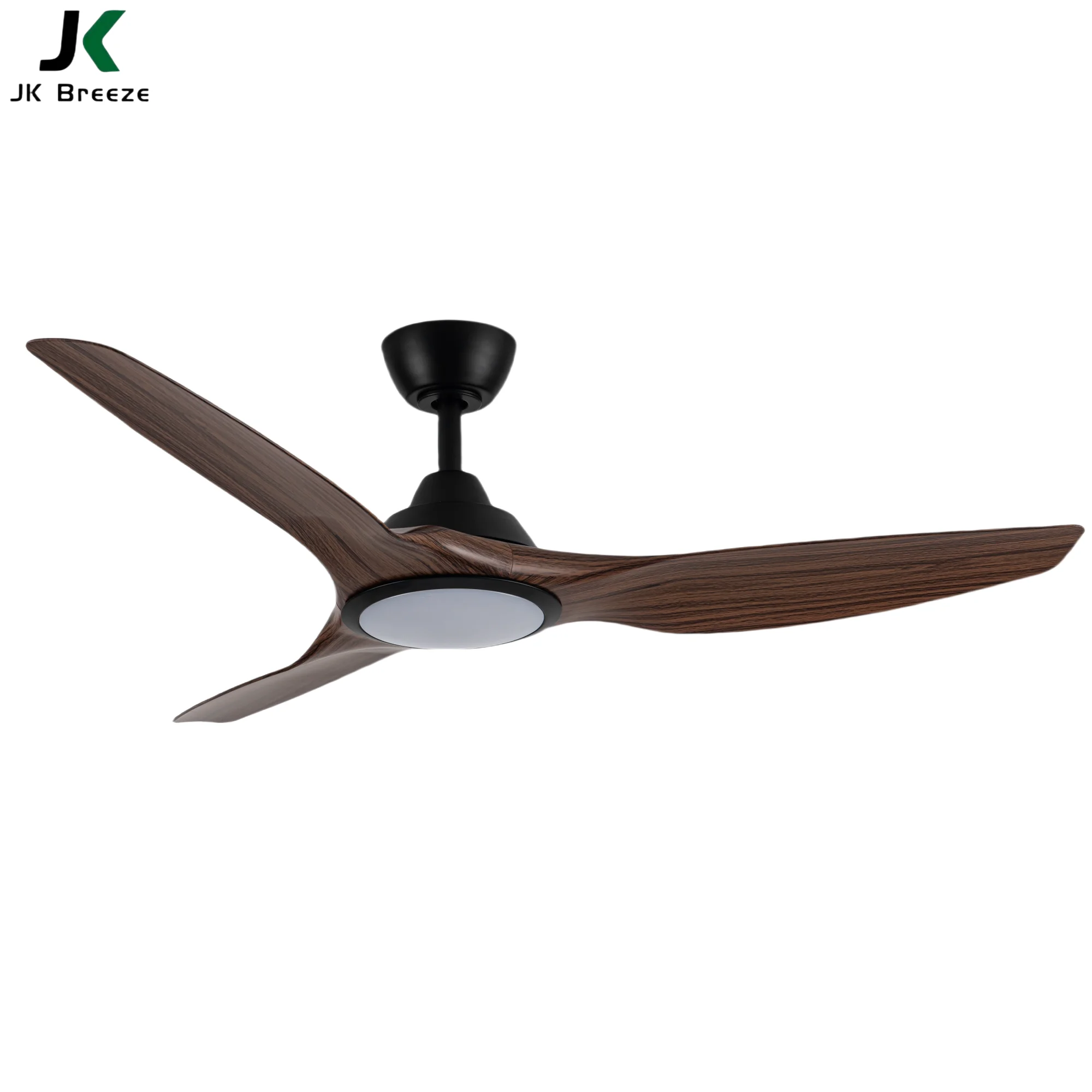 JK ZS-52-24006BKWN ceiling fan home indoor decorative 52 inch led dc ceiling fans 3 blade ceiling fan with light