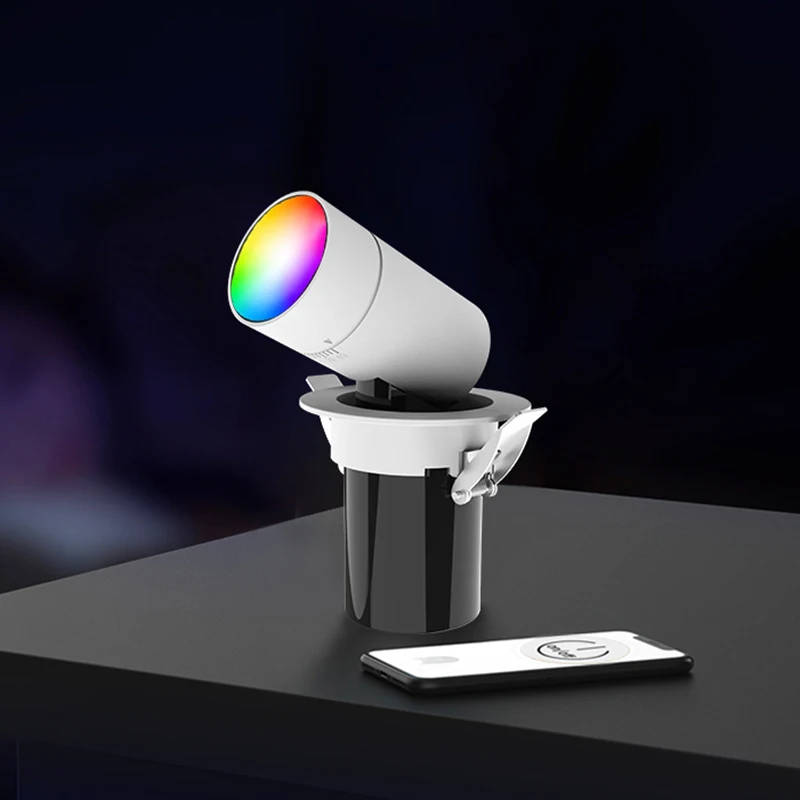  High Quality Modern 7w 12W 20W 30W Smart Wifi Dimmable Adjustable Trimless Ceiling Anti Glare Downlight LED Recessed Spotlight 7w 