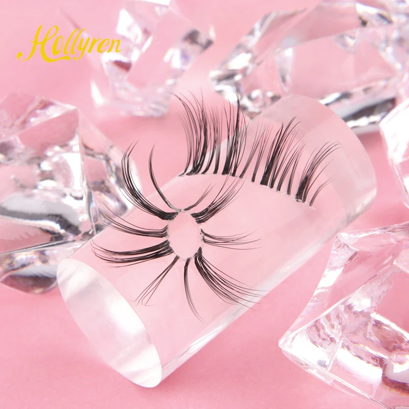 New products DIY cluster Segmented super soft flexible band 3D Faux Mink Eyelashes Customized diy segment lash glue