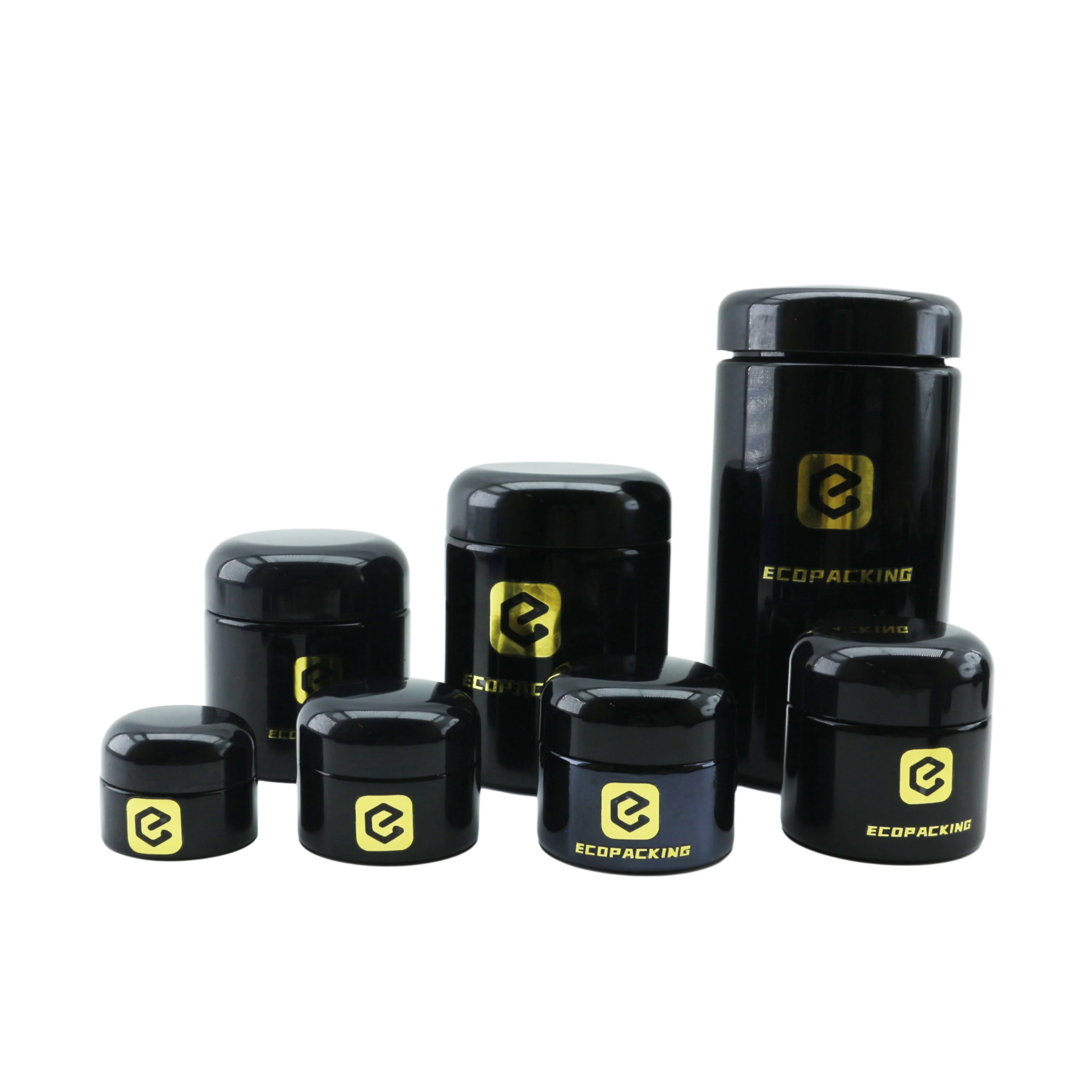 Cosmetic 5ml 10ml 15ml 20ml 30ml 50ml 100ml 200ml uv black glass dropper essential oil bottles glass spray pump bottle