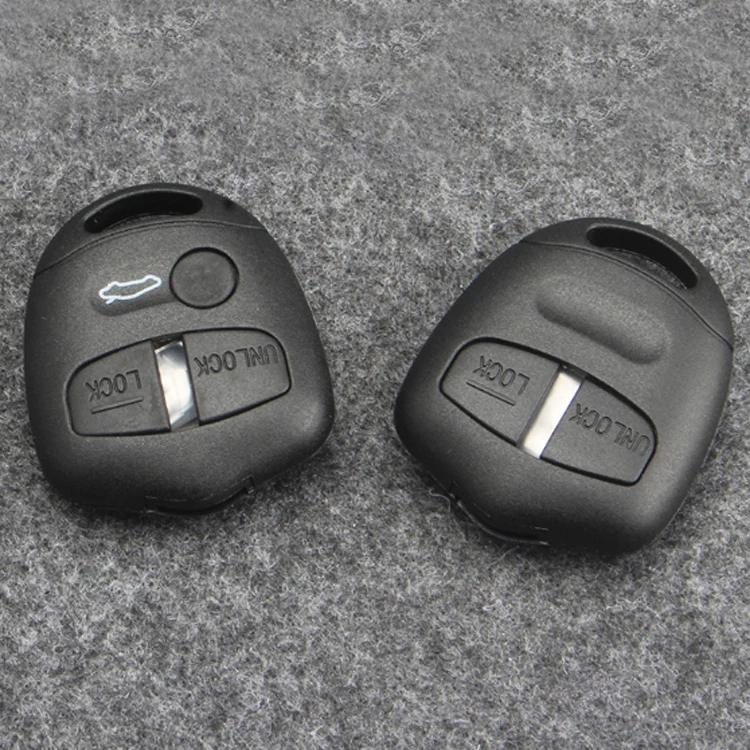 blank key car remote control keyless entry remotes key fob replacement free teeth for Mitsubishi Paiero