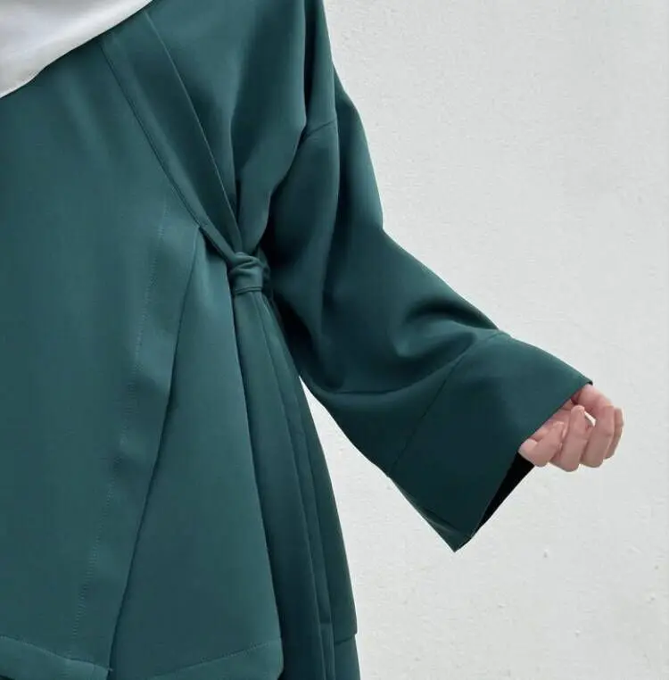 Abayas Dubai Clothing 2025 Turkey Solid Color Simple Modest Kaftan Islamic Clothing Abaya Women Muslim Dresses