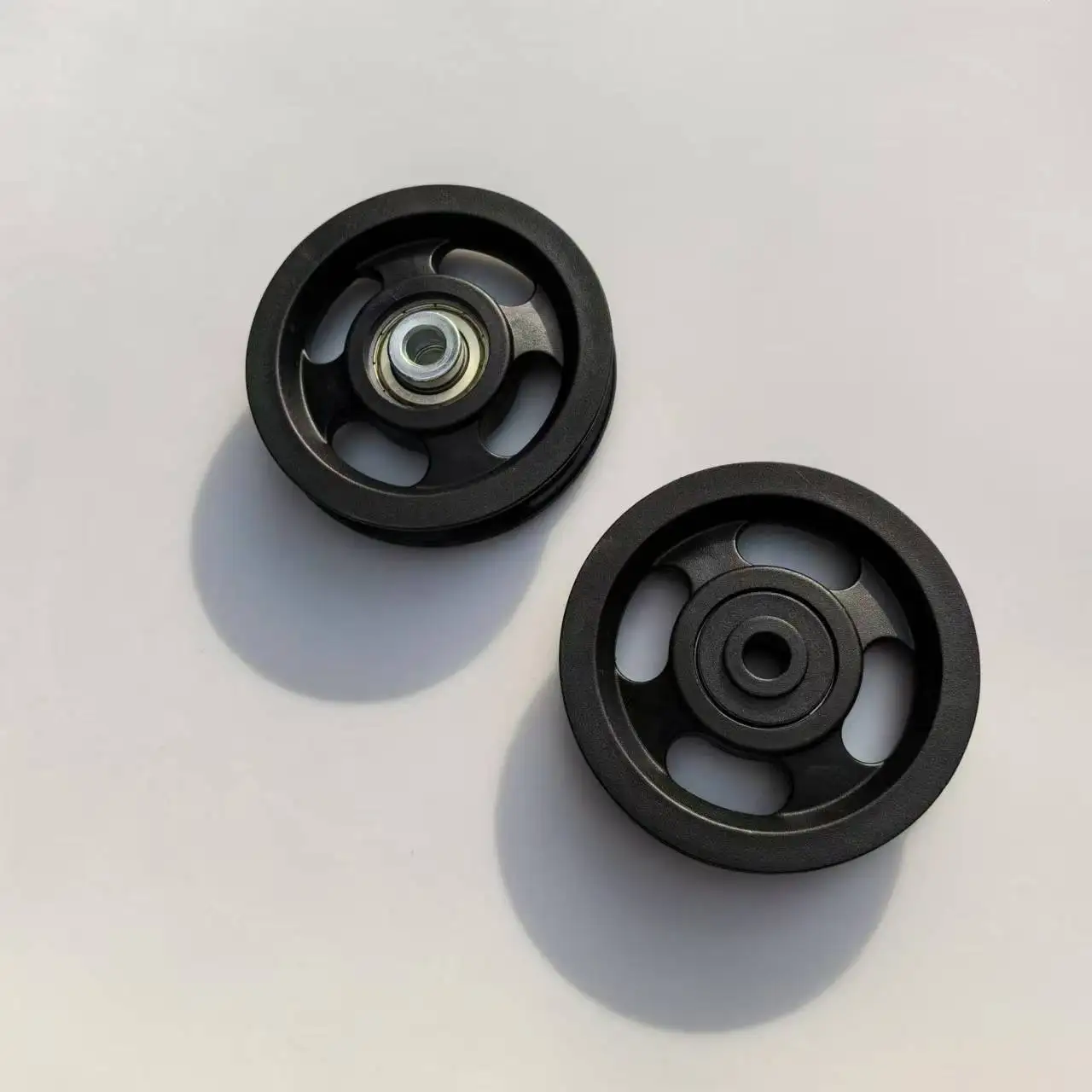 Grinding Machine Industrial Flywheels Black Plastic Nylon Wheel Pulley 90mm 100mm pulley roller wheel