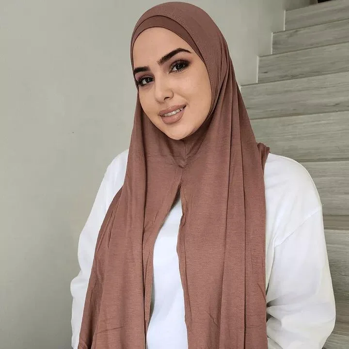 fashionable Cotton women Jersey scarves shawls hijabs muslim women ethnic scarves & shawls