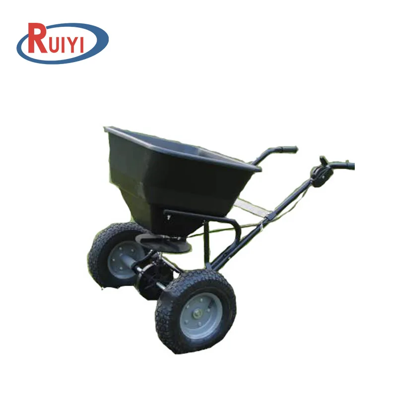 Professional Rotary Spreader - Road Salt, Grit, Sand Spreader Winter Service Snow Clearance handle garden seeder