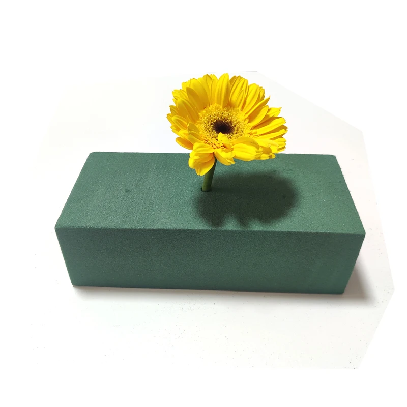 hebei huiya Wet Fresh Floral Foam Blocks Green Florist Foam Bricks for Spring Fresh Flower Arrangement and Crafts Supply