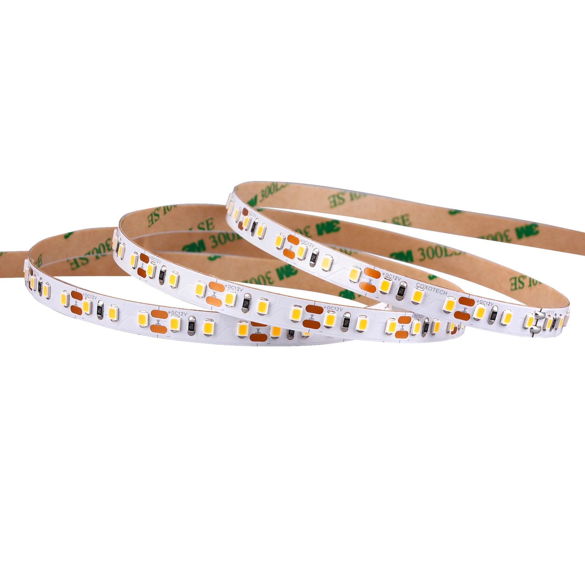 Factory direct supply 2835 strip DC12V  self-adhesive flexible showcase cabinet LED strip in stock wholesale light strip