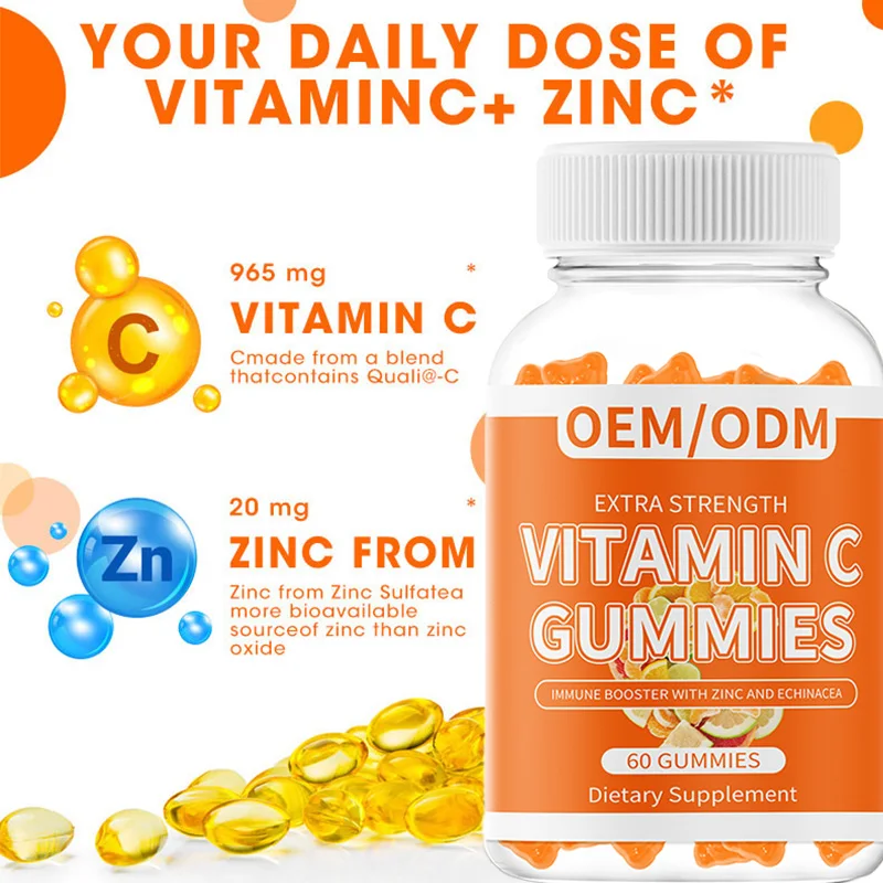 Vitamins C Gummies Sugar Free Skin Dietary Supplement Gummy vitamin c for skin gummies