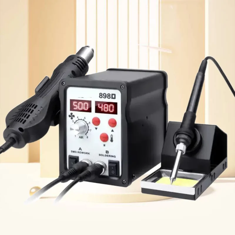 two in one hot air SMD machine  soldering station  estacion de calor y soldadur 750 watts Electric soldering iron