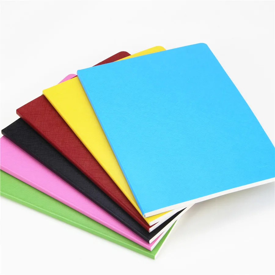 
FRONT 2021 Copybook Diary Notebook A5 Leather Planner Journal Lined School Notebook Composition Book Customized OEM Note Book 