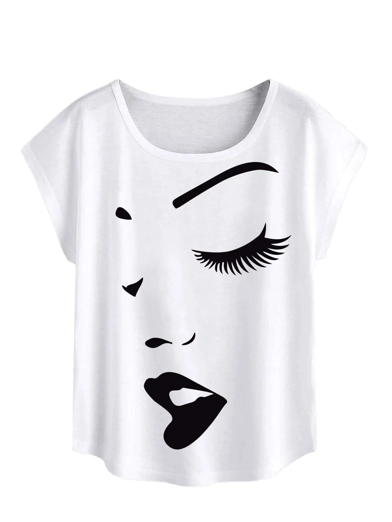 2024 Summer Women Clothes Fashion Tops Tee Bride T-Shirt Cotton Solid Short Sleeve T shirt 3D Print T-Shirt
