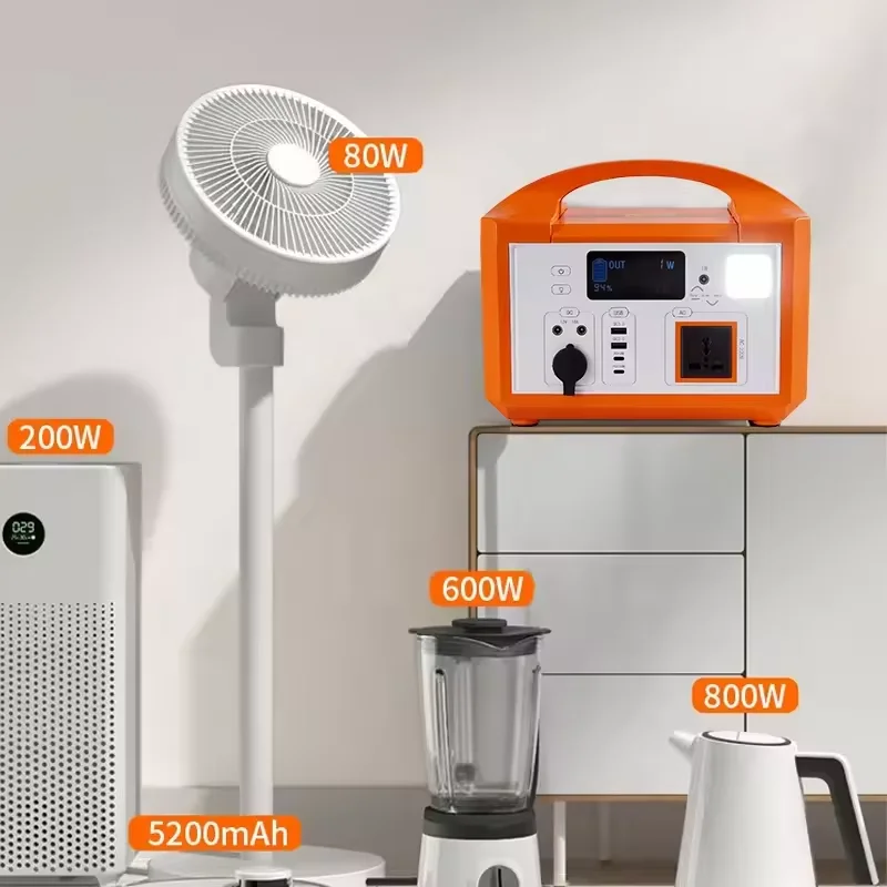 Factory Price New Arrival Fast Charging AC Outlet Portable LED Light Power Bank with SOS Flashing