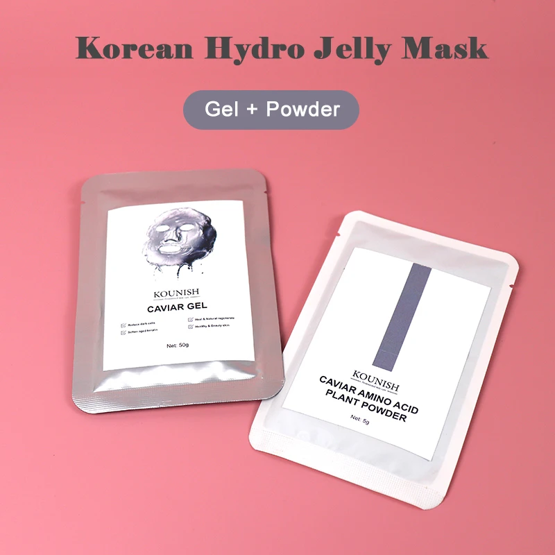 KOUNISH Professional Rose Hydrogel Gel Mask Moisturizing 24K Gold SPA Hydrogel Jelly Mask for Skincare