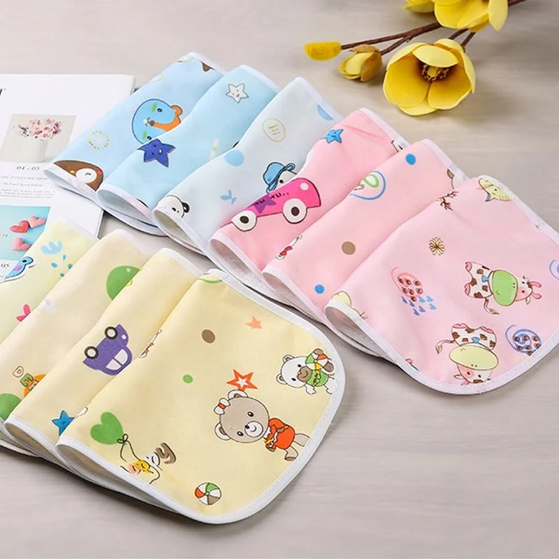 Wholesale infant print cartoon long sleeve U shape eating waterproof dribble bib crystal velvet kids baby teething bandana bibs