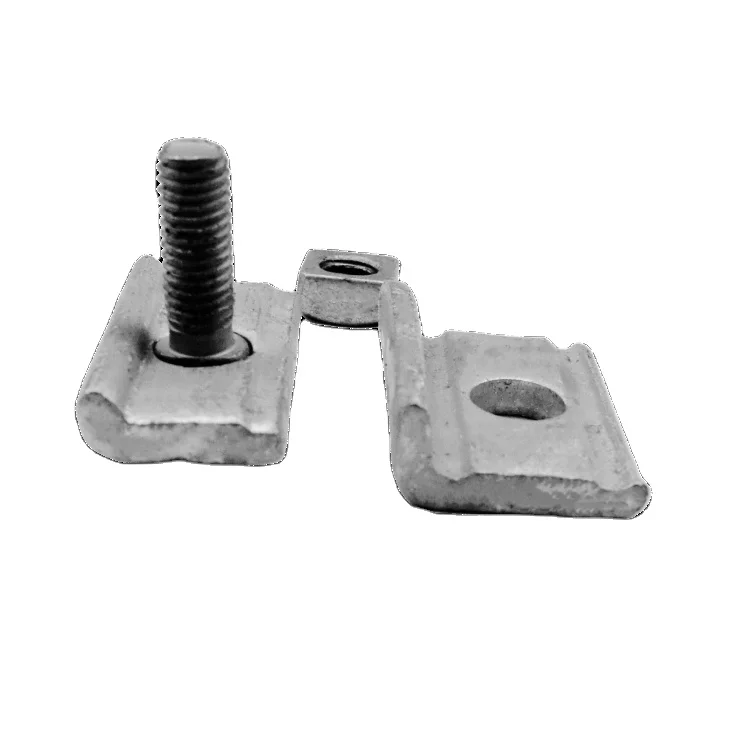 China Manufacturer Cable Clamp Free Design OEM Accept Hot Dip Galvanized Curved One Bolt Preformed Suspension Guy Clamp