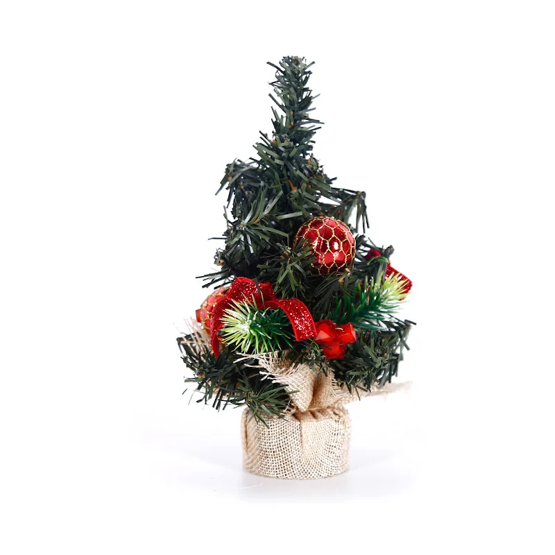 2407 ganglian Mini Tabletop Christmas Tree 20cm Festive Family Decorating atmosphere decorating Gift