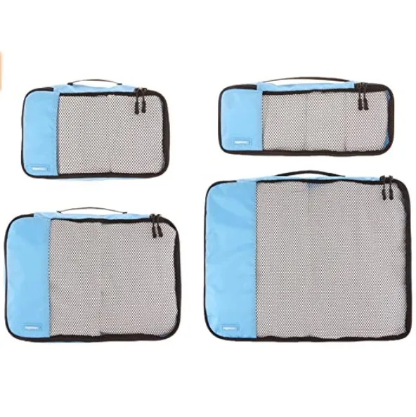 Packing Travel Organizer Cubes Set Travel Shoe Bag Pure Polyester Oxford Zipper Nylon