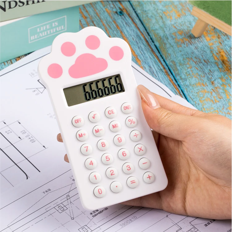 8 digits rubber button small shape claw appearance calculator electronic calculator pocket calculator