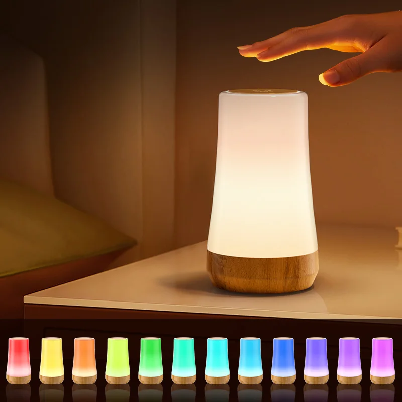 ICARER FAMILY Mini Modern Rechargeable LED Mood Light Silicone Lamp for Bedroom Application
