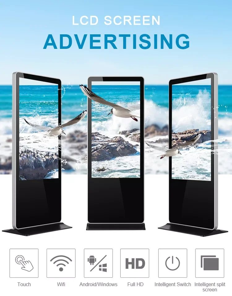 32 inch 4k touch monitor Vertical Interactive Digital Signage LCD Touch Screens Kiosk Price Advertising Display monitor Kiosk