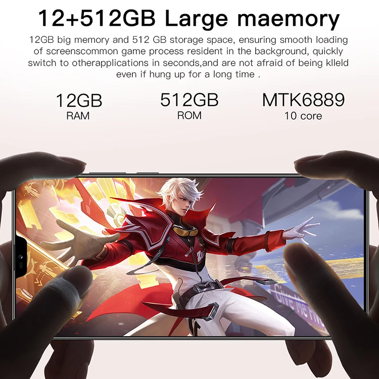 Горячая распродажа! Коврики 40 pro смартфон 12 Гб + 512 6 7 дюймов полный экран Android 10 0 мобильные телефоны