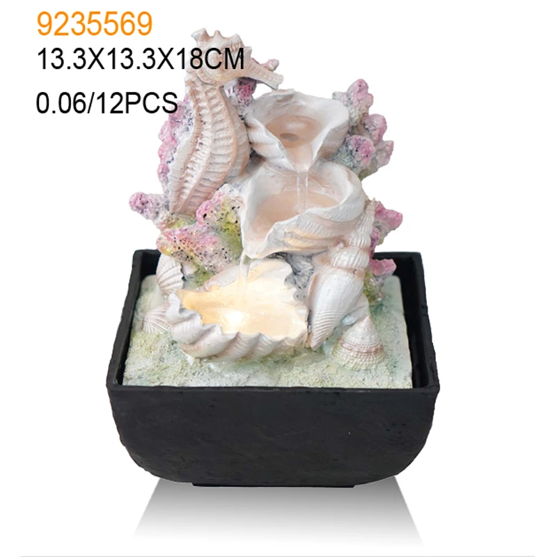 2023 украшение дома из смолы скульптура животных современный Настольный крытый фонтан