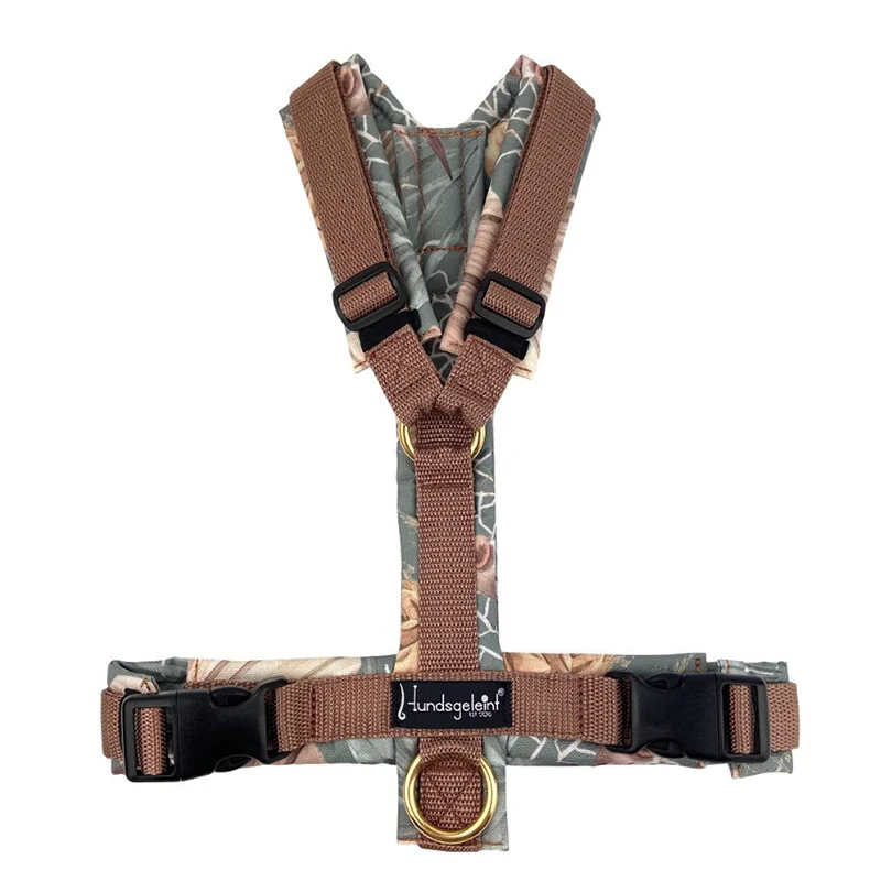 Cordura Fabric Pet Harness 3M Reflective Lightweight Breathable Harness High-Strength Adjustable and Durable Harness for Big Dog