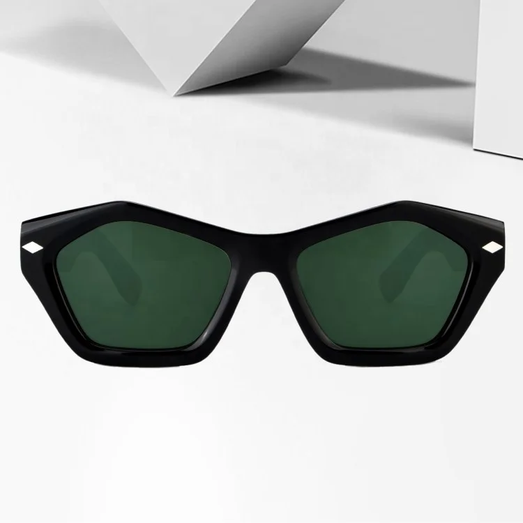 Black Sun Glasses For Woman Luxury Glasses UV400 CE Shades Acetate Sunglasses 2022 Fabricantes Gafas De Sol