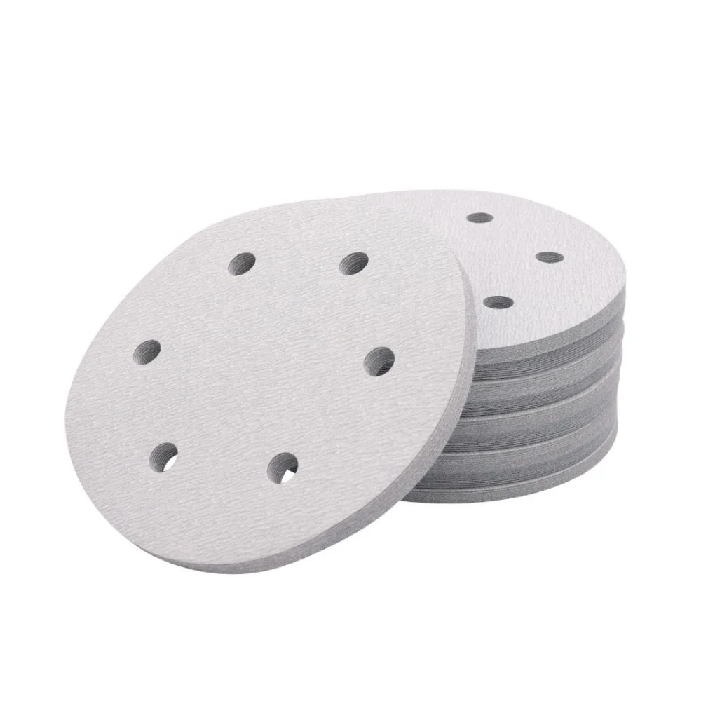 Konaflex Platinum 6 дюймов (150 мм) с 6 отверстиями для пыли, крючок и петля, шлифовальный диск, наждачная бумага (1600255473536)