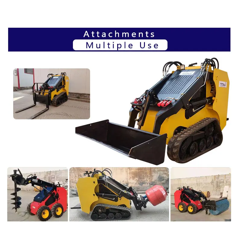 2022 first product small skid steer 500kg TL500T front end loader with bucket mini skid steer loader attachment skidsteer mini