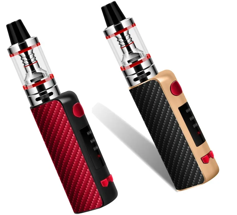 
80w box mod 18650 rechargeable battery electronic cigarette 80w vape box mod kit 