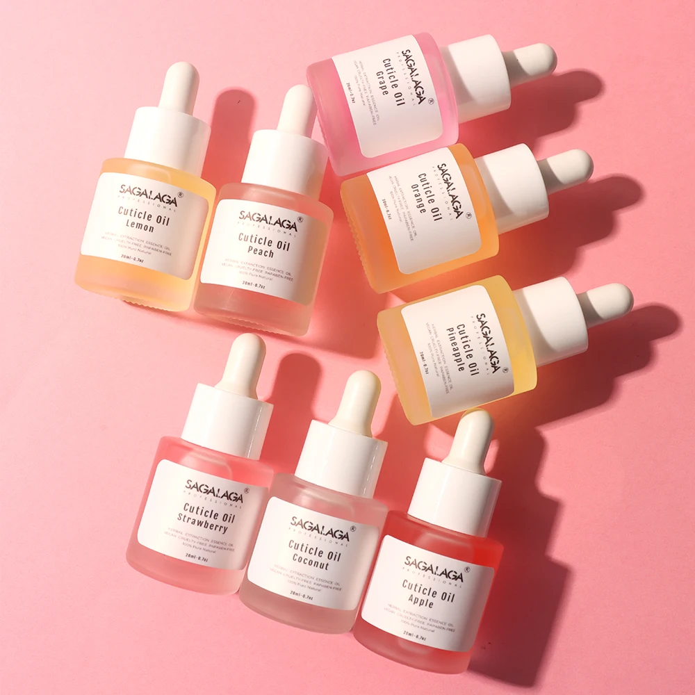 custom peach cuticle oil scents bottle with dropper custom logo manufacturer organic cuticle nail care oil products