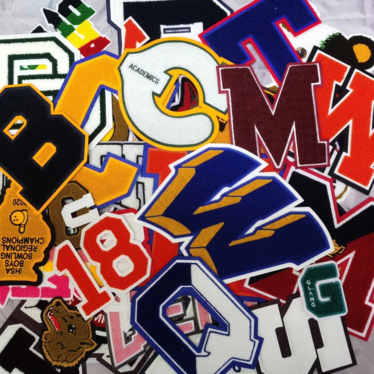 custom chenille letters patches wholesale chenille patch custom patch chenille