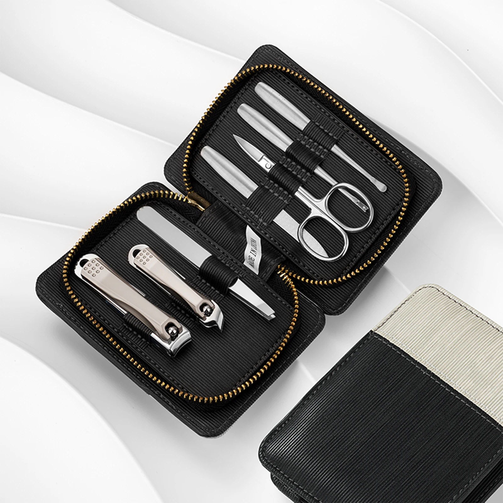 Wholesale Pedicure Kit Manicure Tools 7 in 1 Anti-Splash Stainless Steel Nail Clipper Set
