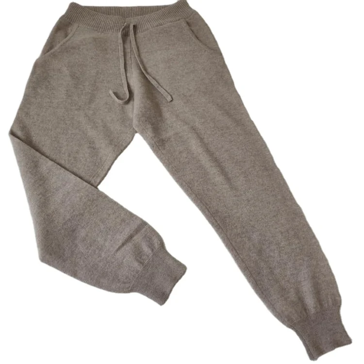 
Women 100 cashmere knitted pants 