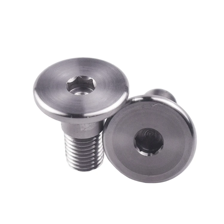 Drawing Custom Hardware Aluminum Alloy Anti-demolition Plum Button Head Machine Screw Aluminum CNC Machining Parts